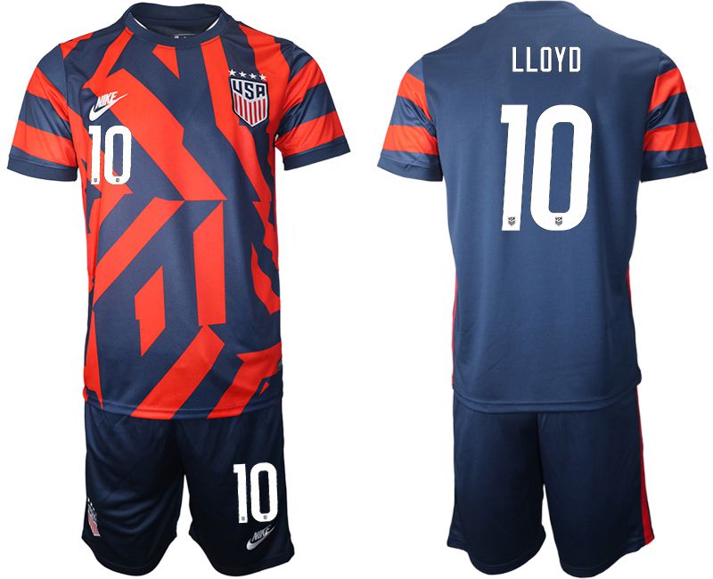 Men 2020-2021 National team United States away #10 blue Nike Soccer Jerseys->united states jersey->Soccer Country Jersey